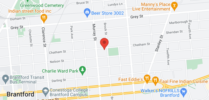 map of 231 CHATHAM Street